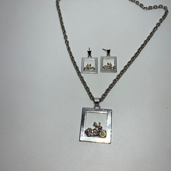 Best Motorcycle Necklace & Earrings - Picture 2 of 4